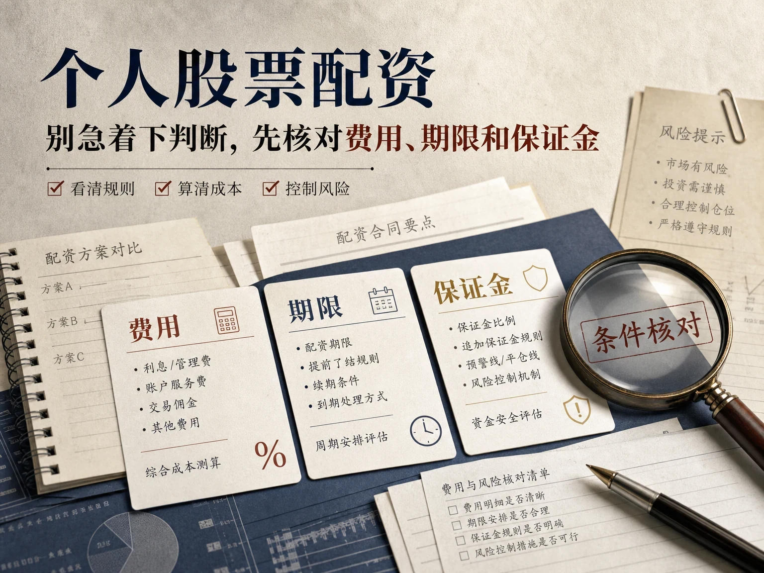 个人股票配资别急着下判断,先核对费用、期限和保证金 插图